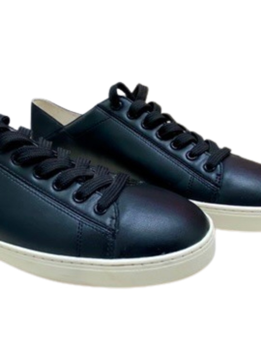 ✨NWOB✨ Stuart Weitzman Livvy Black Leather Convertible Low-Top Sneakers